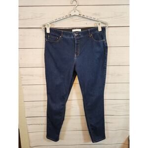 Est.1946 Denim Womens Blue Stretch Solid High Rise Ankle‎ Skinny Jeans Size 22W